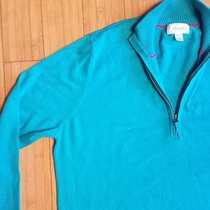 Foxcroft blue long sleeve sweater yr rnd wear xxl